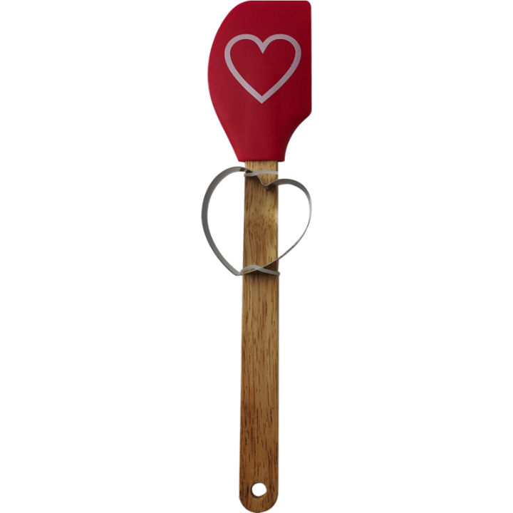 Spatula with cookie cutter