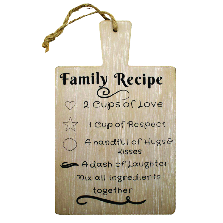 Family Recipe Sign