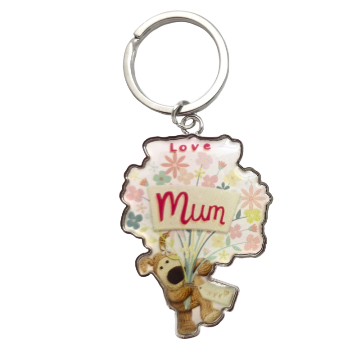 Love Mum With Dog Keyring